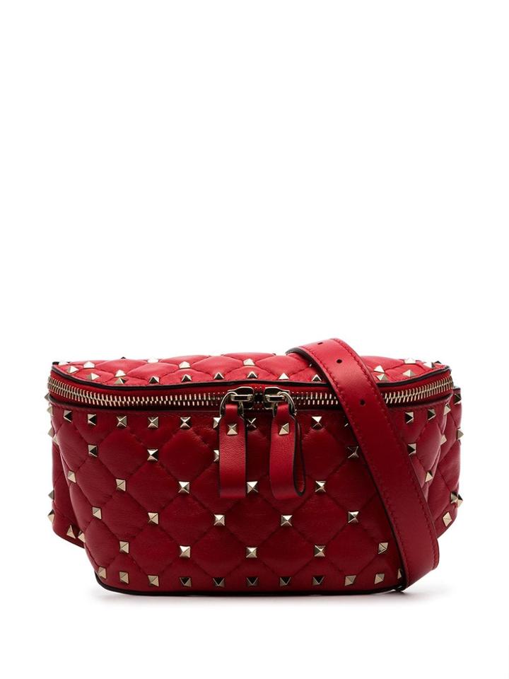 Valentino Valentino Garavani Red Rockstud Small Stud Embellished