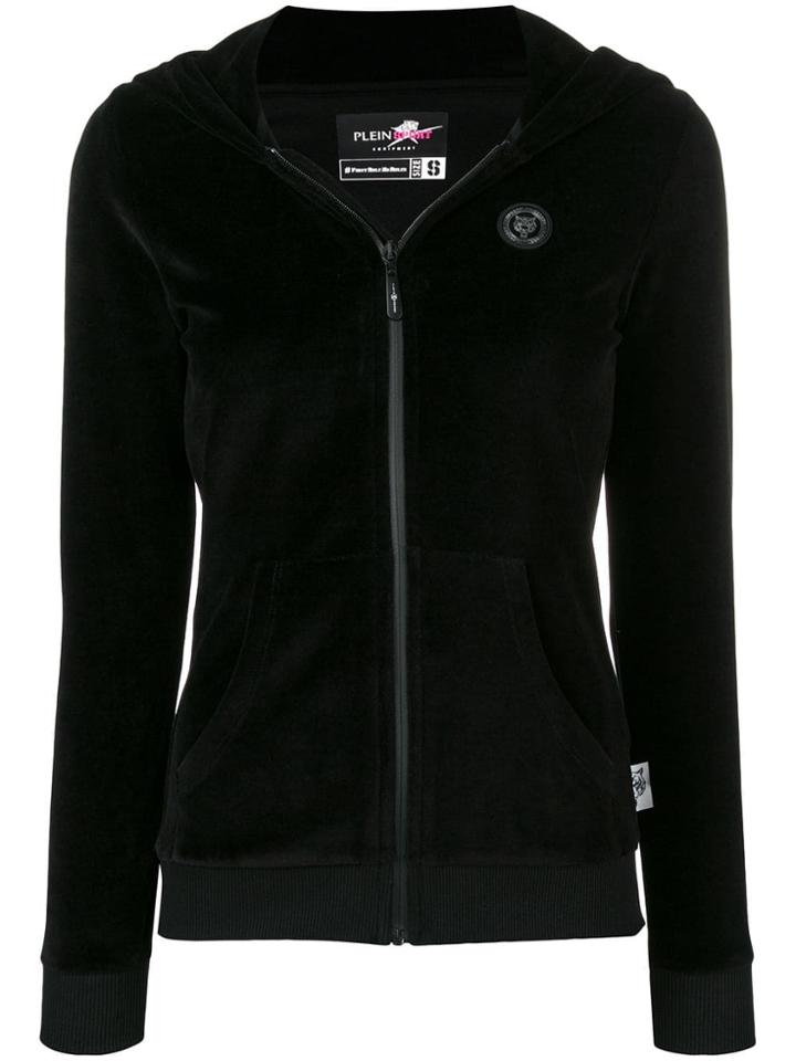 Plein Sport Longsleeved Hoodies - Black