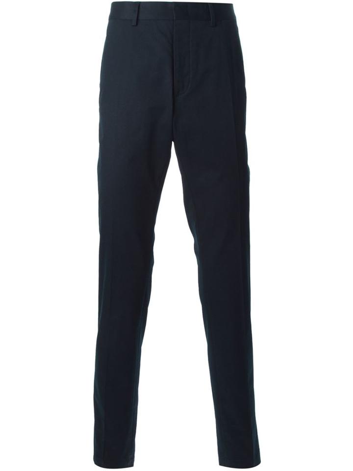 Lanvin Chino Trousers, Men's, Size: 52, Blue, Cotton