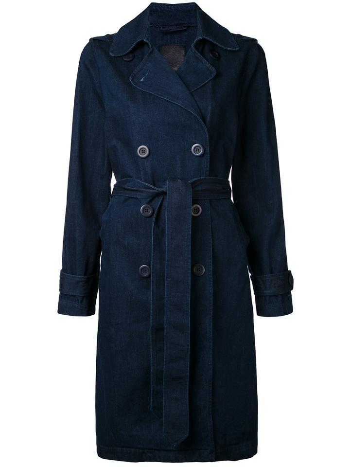 Nobody Denim Pure Trench, Women's, Size: Medium, Blue, Cotton