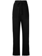 Ann Demeulemeester Belted Tailored Trousers - Black