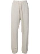 Rick Owens Loose Fit Track Pants - Nude & Neutrals