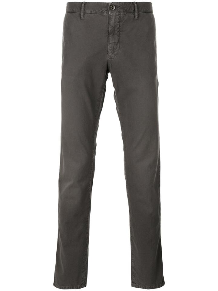 Incotex Straight Leg Trousers - Brown