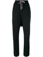 Rick Owens Drkshdw Drawstring Tapered Trousers, Women's, Size: Xs, Black, Cotton