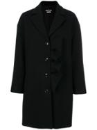 Boutique Moschino Frill Detail Coat - Black