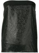 Romeo Gigli Pre-owned Glittery Embroidery Strapless Top - Black