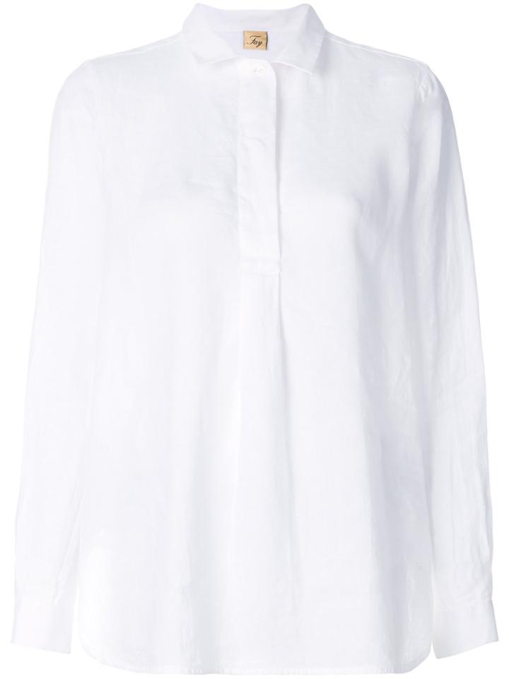 Fay Henley Shirt - White