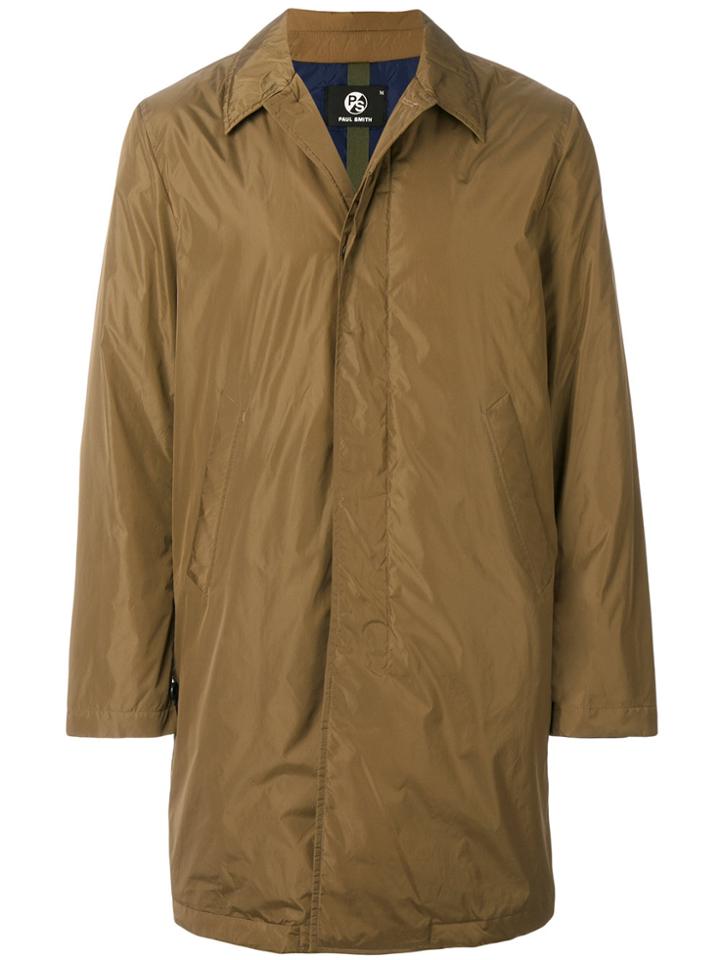 Ps By Paul Smith Single Breasted Coat - Brown