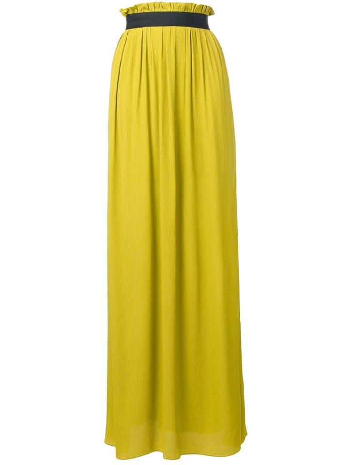 Escada High-waisted Maxi Skirt - Yellow