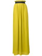 Escada High-waisted Maxi Skirt - Yellow