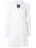 Pinko Button-embellished Wrap Dress - White