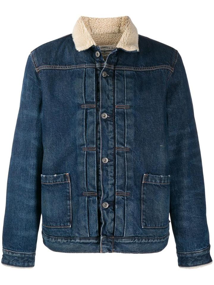 Levi's Faux Shearling Lined Denim Jacket - Blue