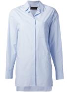 Alexandre Vauthier Long Shirt, Women's, Size: 36, Blue, Cotton