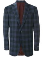 Pal Zileri - Plaid Blazer - Men - Cupro/cashmere/wool - 52, Blue, Cupro/cashmere/wool