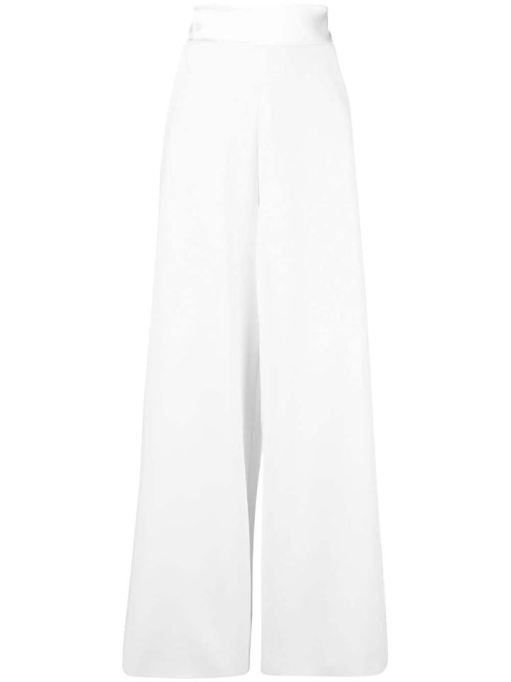 Christian Siriano Wide-leg Trousers - White