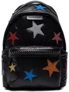 Stella Mccartney Black Falabella Go Glitter Stars Backpack