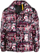 Moncler 1952 Printed Puffer Coat - Black