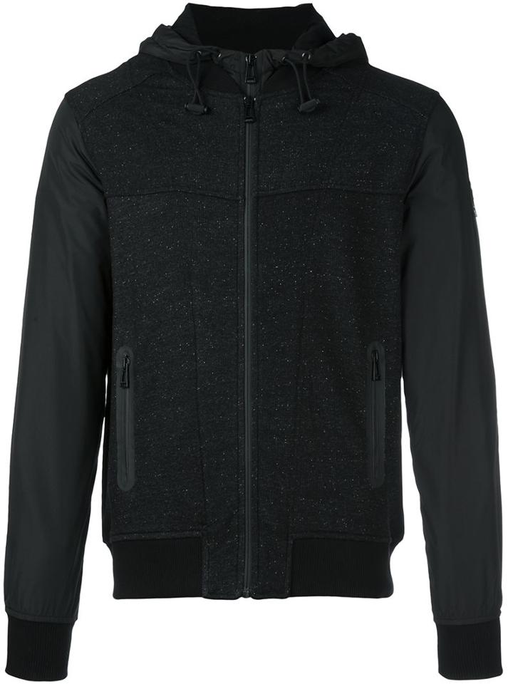 Belstaff Full Zip Hoodie, Men's, Size: Medium, Black, Cotton/polyester