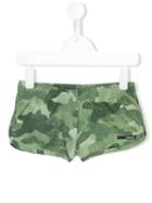 Rrd Kids - Camo Shorts - Kids - Elastodiene/polyester - 8 Yrs, Green