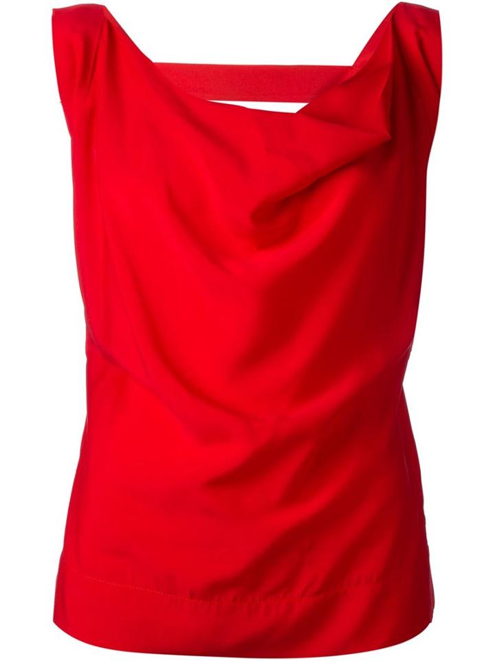 Vivienne Westwood Anglomania Open Back Draped Top
