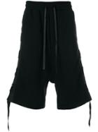 D.gnak Eyelet Laced Track Shorts - Black