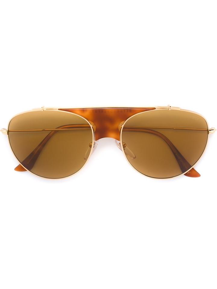 Retrosuperfuture 'lèon Thompson' Sunglasses, Adult Unisex, Brown, Metal (other)
