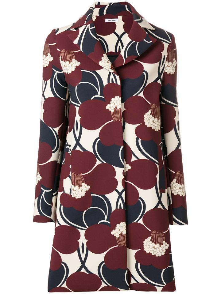 P.a.r.o.s.h. Floral Single Breasted Coat - Multicolour