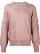 Comme Des Garçons Vintage Crew Neck Jumper, Men's, Size: Medium, Pink/purple