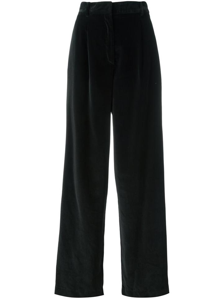 Dusan Wide-legged Velvet Trousers