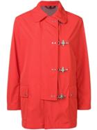 Fay Hook Overshirt Jacket - Red