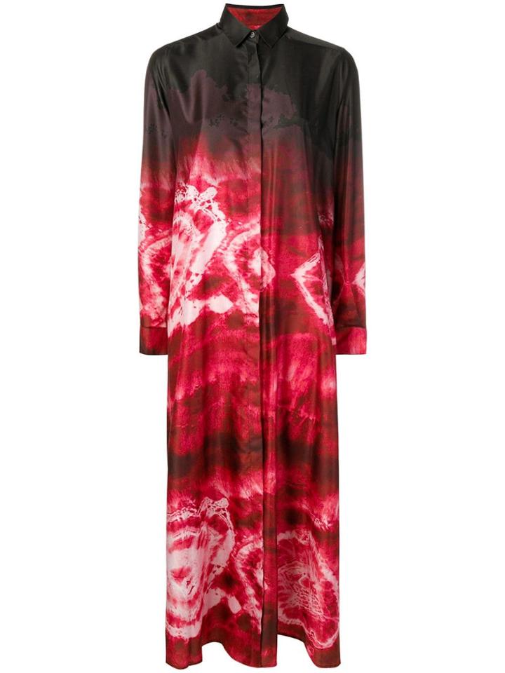 Christian Pellizzari Ombré Shirt Dress - Red