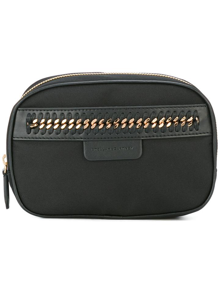 Stella Mccartney - Chain Make-up Bag - Women - Leather/polyester/metal (other) - One Size, Black, Leather/polyester/metal (other)