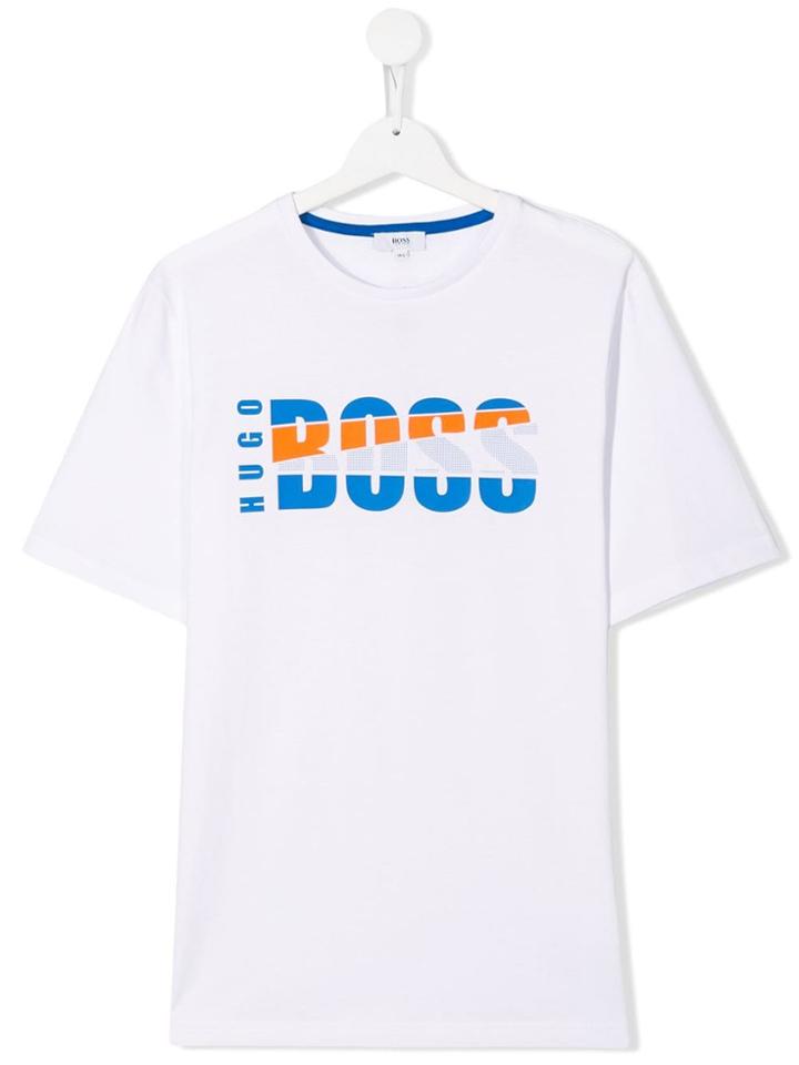 Boss Kids Logo T-shirt - White