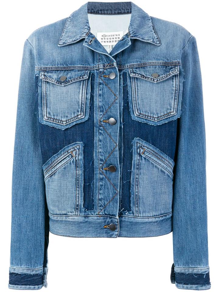 Maison Margiela Deconstructed Denim Jacket - Blue