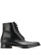 Scarosso Lace-up Ankle Boots - Black