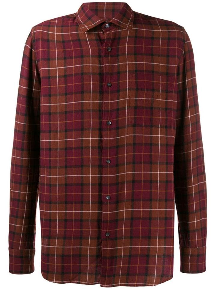 Aspesi Plaid Print Shirt - Brown
