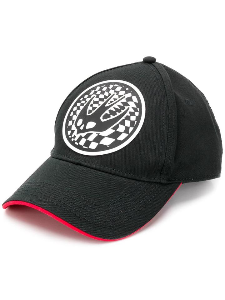 Mcq Alexander Mcqueen Racing Swallow Cap - Black