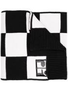 Courrèges Checked Scarf - Black