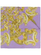 Versace Baroque Print Scarf - Pink & Purple