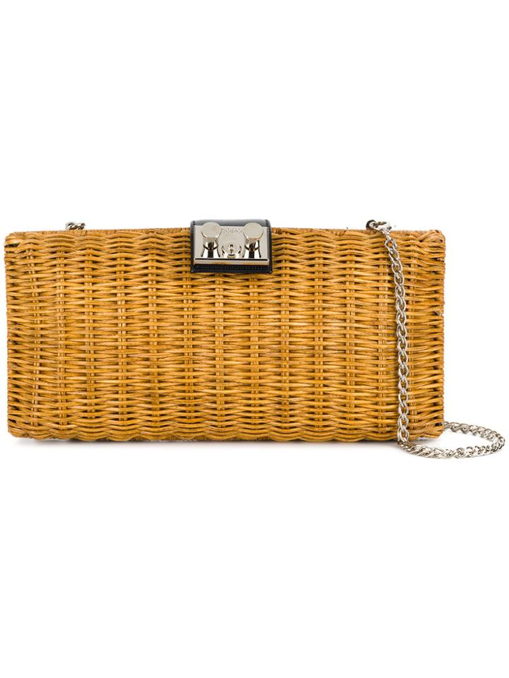 Rodo Woven Clutch Bag - Nude & Neutrals