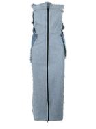 Litkovskaya Raw Edge Denim Dress - Blue