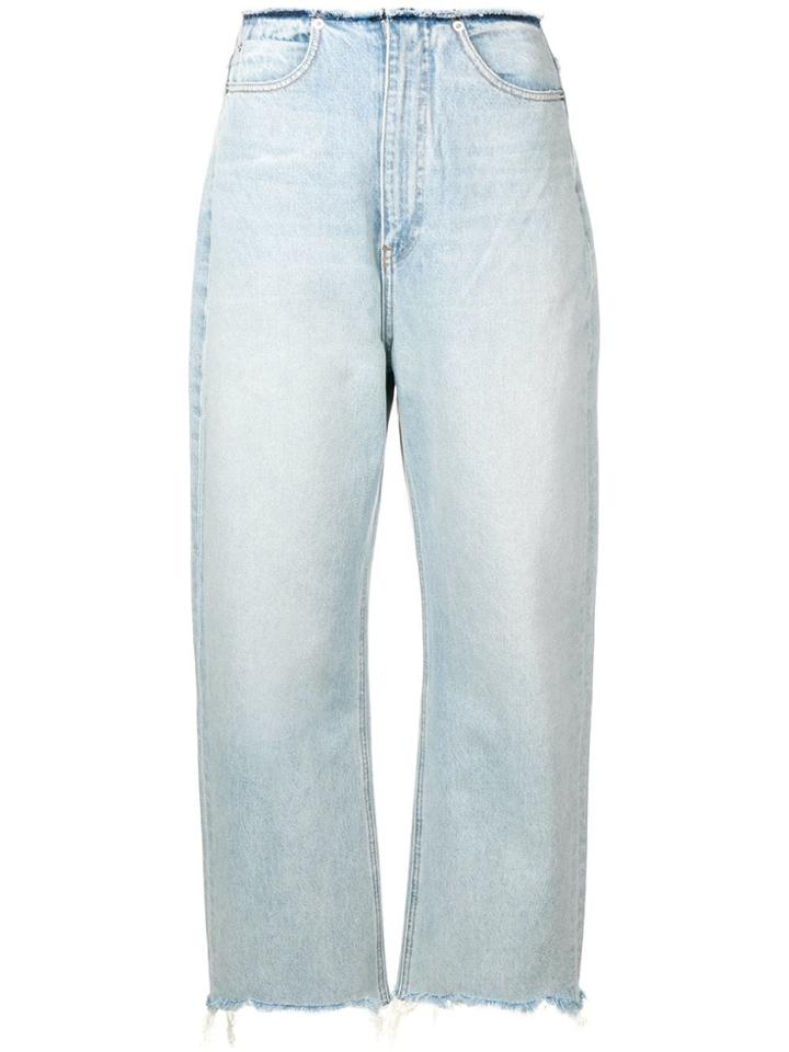 Alexander Wang Frayed Edges Jeans - Blue
