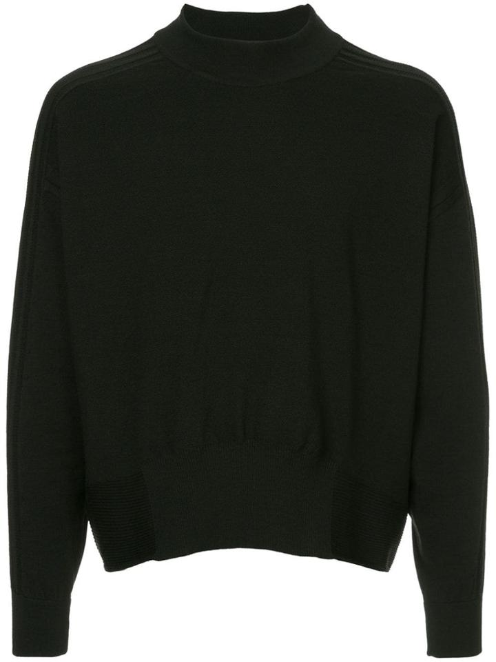 Y-3 High-neck Tech Sweater - Black