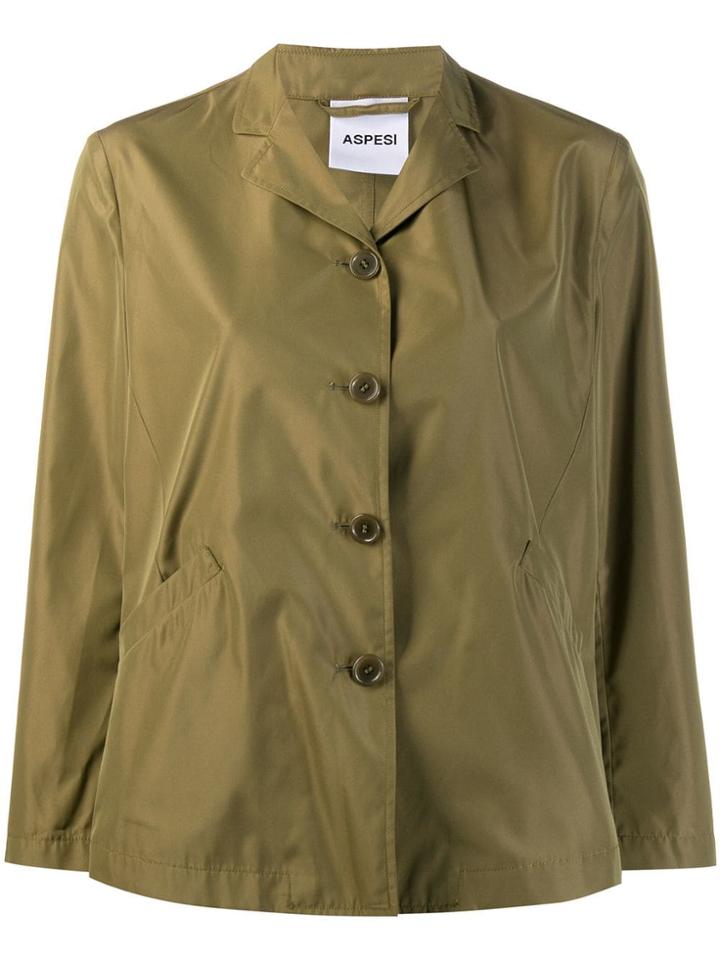 Aspesi Single-breasted Jacket - Green
