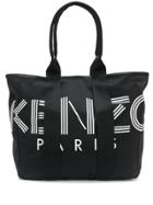 Kenzo Logo Shopper Tote Bag - Black