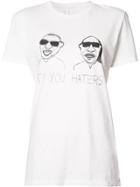 Unfortunate Portrait 'to You Haters' T-shirt - White