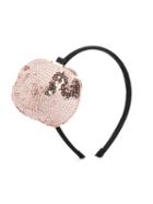 Rykiel Enfant - Sequinned Detail Hair Band - Kids - Cotton/polyester - One Size, Black