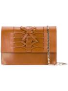 Casadei - Lattice Shoulder Bag - Women - Nappa Leather/kid Leather - One Size, Brown, Nappa Leather/kid Leather