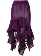 Romance Was Born Sparkle Flutter Skirt - Purple