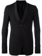 Rick Owens Shawl Collar Blazer, Men's, Size: 50, Black, Virgin Wool/spandex/elastane/cotton/cupro
